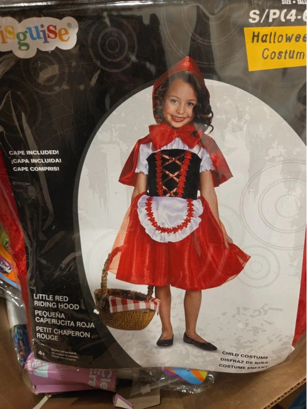 Little red riding hood costume 4/6x